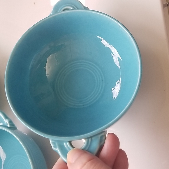 Fiestaware Vintage Cream Soup Bowls - Picture 2 of 8